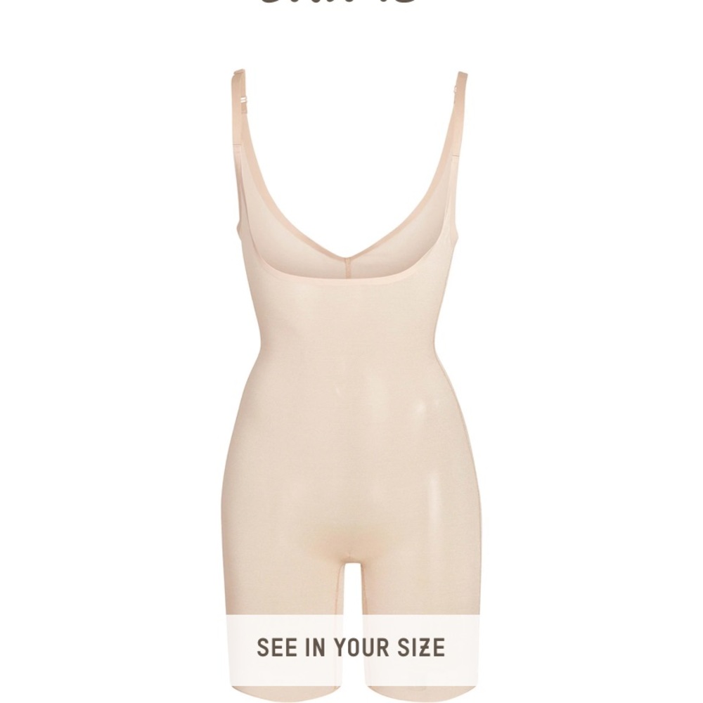 Skims Sheer Sculpt Bodysuit in Clay M